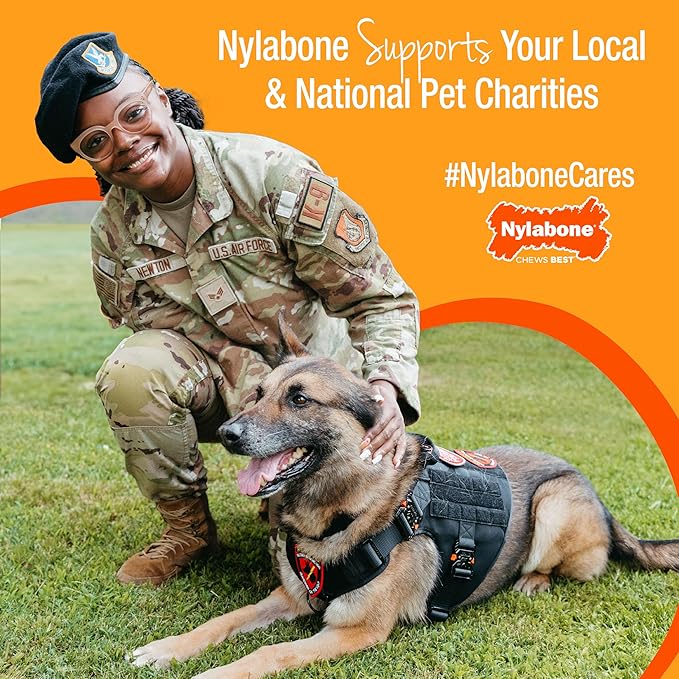 Nylabone Healthy Edibles Natural Dog Chews, Long Lasting Bones for Dogs, Bacon Flavor Dog Treats, X-Small (8 Count)