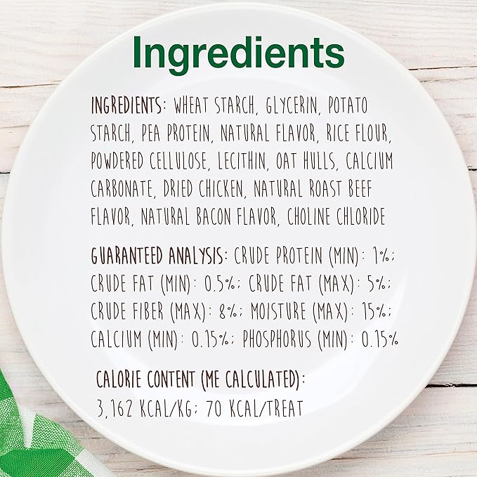 Nylabone Healthy Edibles Natural Dog Chews Long Lasting Chicken Flavor Treats for Dogs, X-Small/Petite (8 Count)