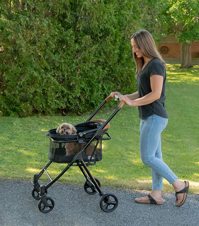 Pet Gear, A Vermont Family Owned Company Since 1936, 3-in-1 Travel System, View 360 Stroller Converts to Carrier and Booster Seat with Easy Click N Go Technology, for Small Dogs & Cats, 4 Colors