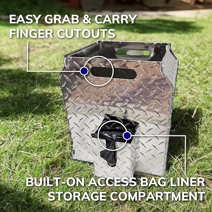 ActiveDogs Dog Waste Container, Heavy Duty 5 Gallon Disposal Pail | Dog Poop Trash Can Outside With A Durable 5 Gallon Dog Waste Container For Clean, Convenient Pet Waste Disposal