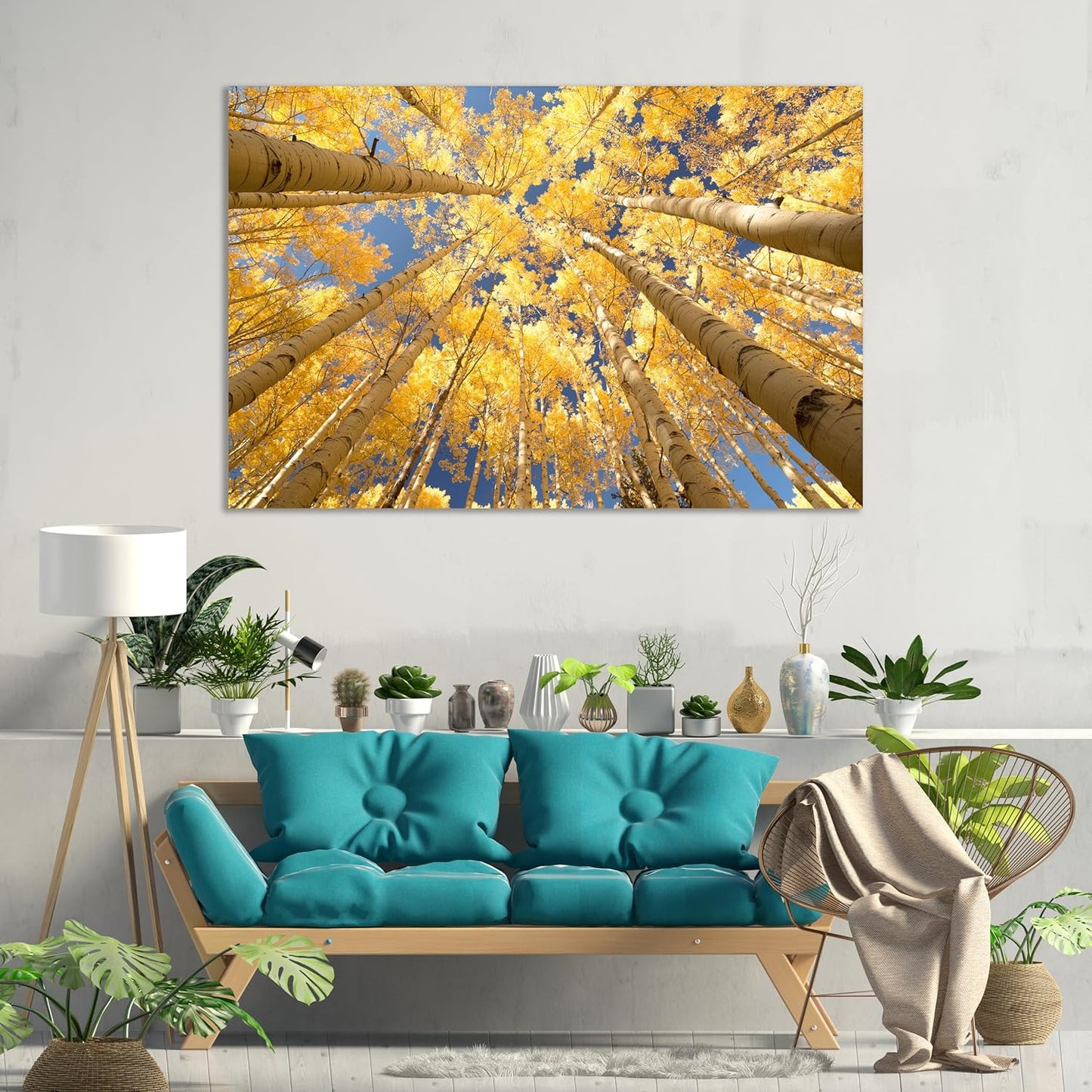 Nature Wall Art Prints - Ocean Forest Mountain Lake Canvas Landscapes - Small to Extra Large Living Room Bedroom Kitchen Bathroom Décor (Reaching for the Sky, 24L" x 36W")