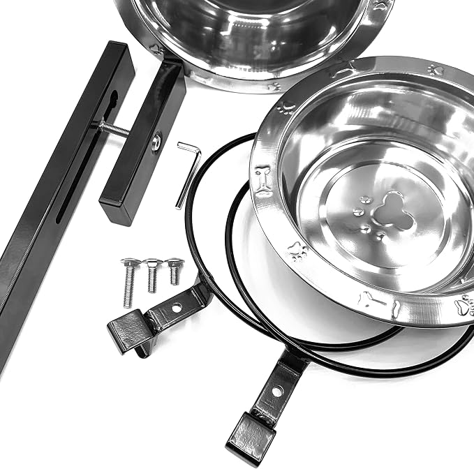 Adjustable Dog Bowl Kit (Double)