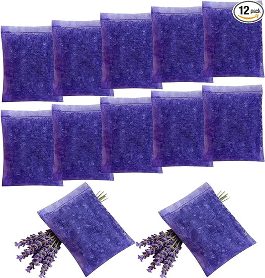 12 Packs Cat Litter Deodorizer Refills Compatible with Whisker OdorTrap Pod | Odor Eliminator for Self-Cleaning and Traditional Litter Boxes (Lavander)