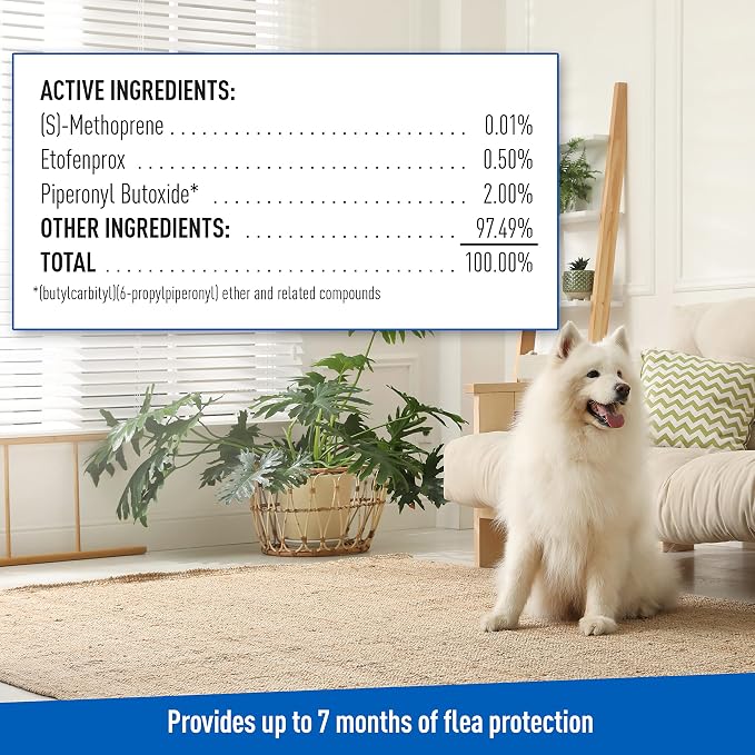 ADAMS Flea & Tick Home Spray for Indoor House Treatment, Tick and Flea spray for Home, Carpet, Furniture & Pet Bedding, Controls Bed Bugs, Cockroaches, Spiders & Mosquitoes, 8 oz