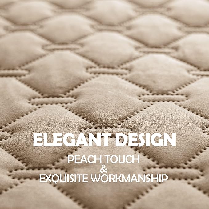 gogobunny 3X Stronger Waterproof Pet Blanket, Scratch Proof Furniture Protector for Dogs Cats, Reversible Cover 30x70 Inch, Dark Beige