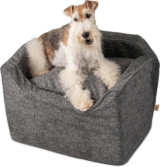 Snoozer Luxury Lookout Pet Car Seat, Medium Luxury I, Navy Mutt