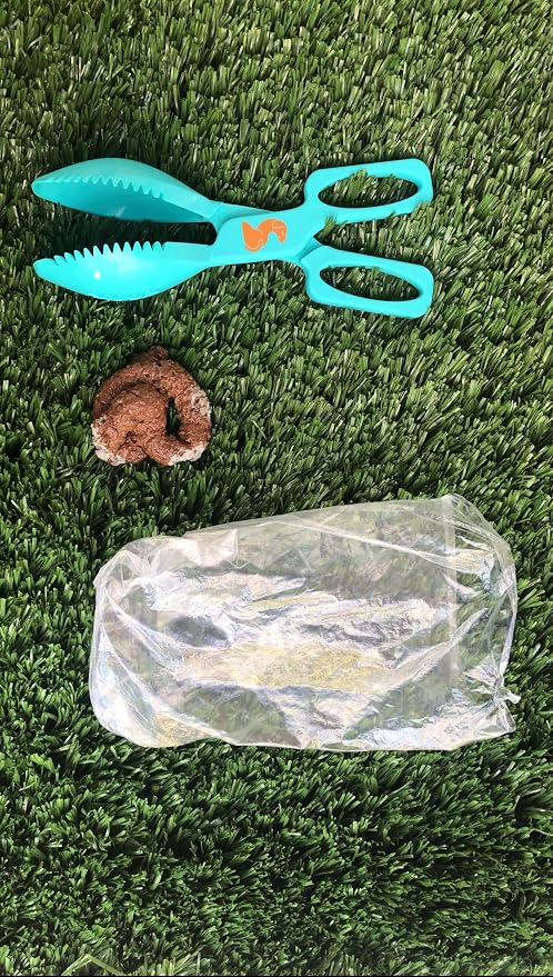 Soft Grip Pooper Scooper, Dog Poop Clean Up Tool, Used with or Without a Poop Bag