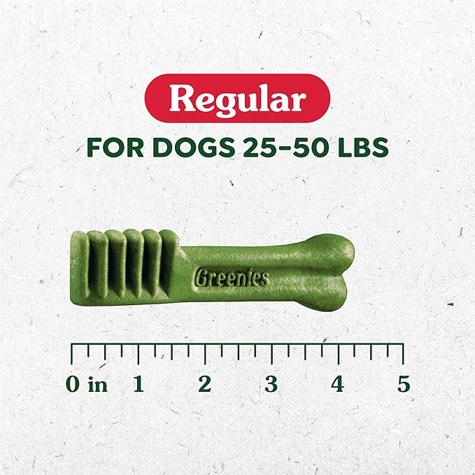 Greenies Original Regular Dental Dog Treats, 54 oz. Pack (54 Treats)