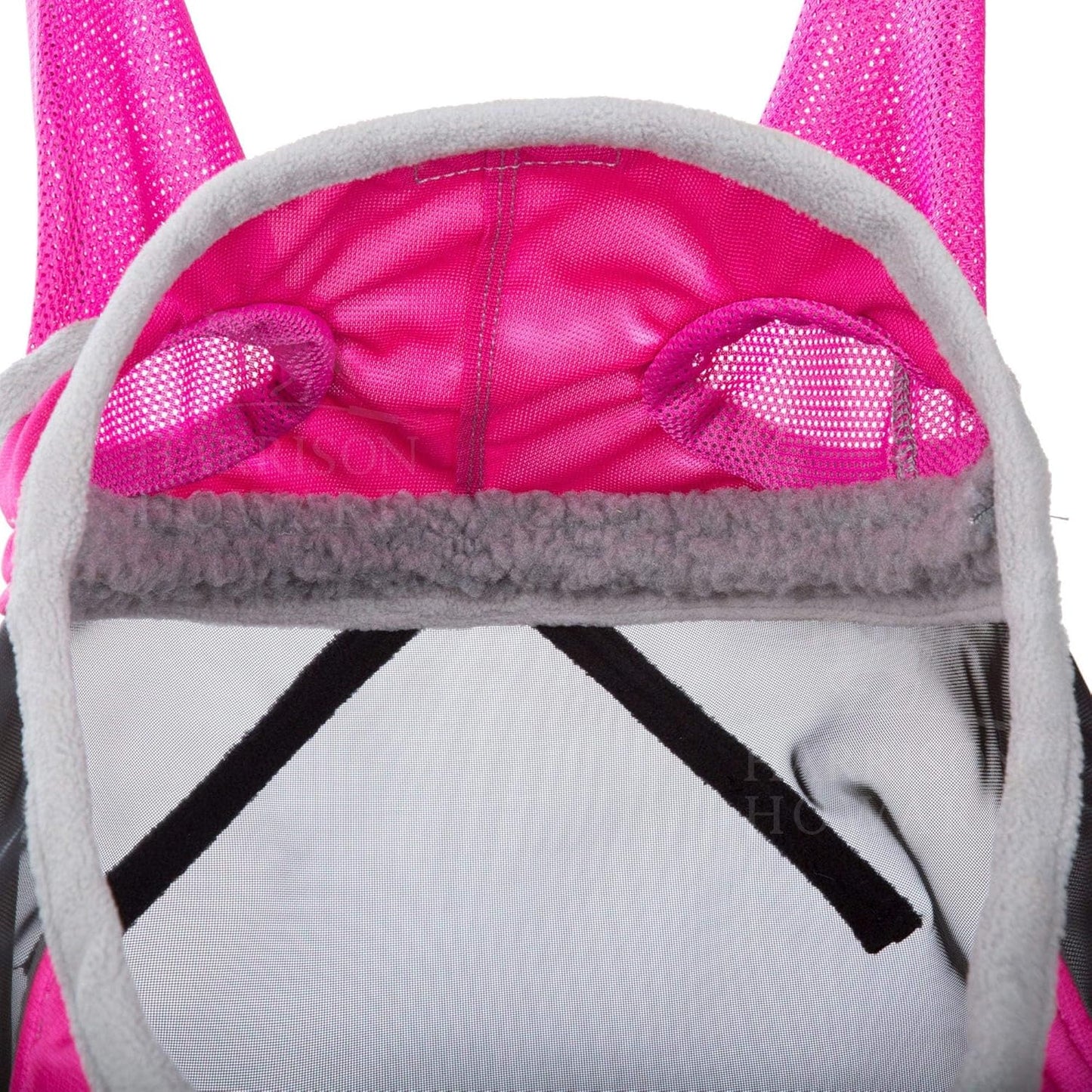 Harrison Howard CareMaster Pro Luminous Horse Fly Mask Standard with Ears UV Protection for Horse Flamingo XL Extra Full