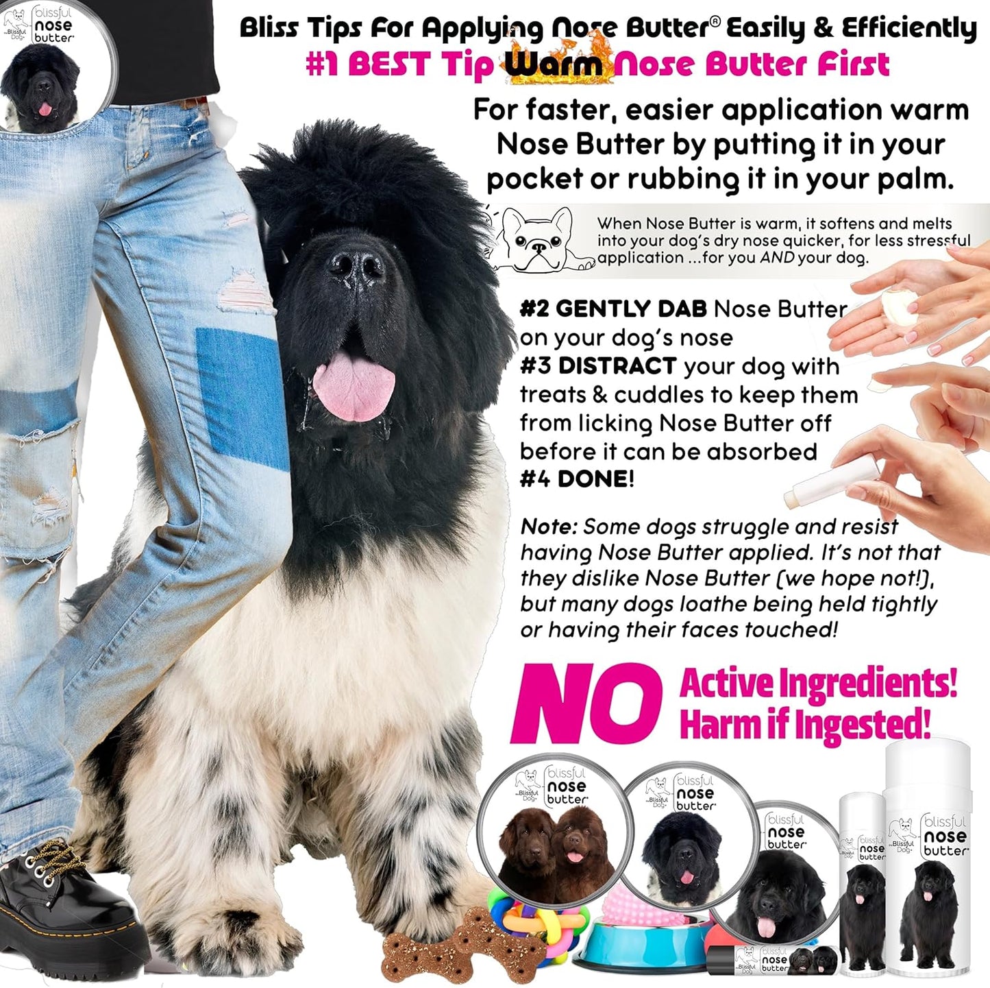 The Blissful Dog Newfoundland Unscented Nose Butter - Dog Nose Butter, 0.50 Ounce