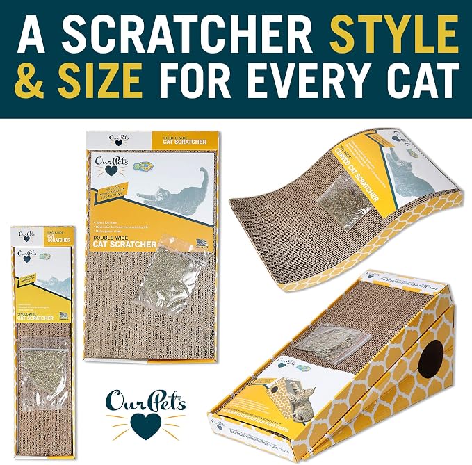 OurPet's Straight and Narrow Single Wide Reversible Cat Scratcher (Pack of 6)