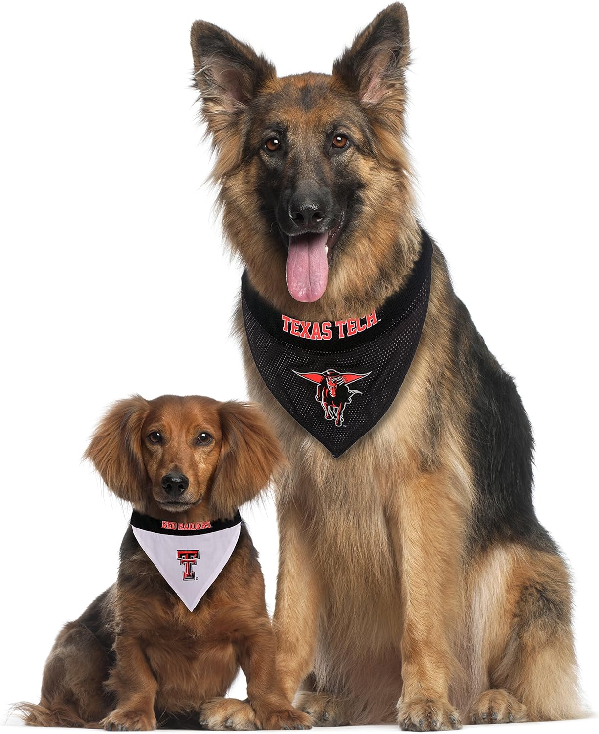 Pets First Collegiate Pet Accessories, Reversible Bandana, Texas Tech Red Raiders, Small/Medium