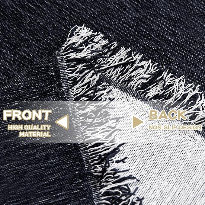 MYSKY HOME Oversized Couch Cover Sofa Covers Couch Covers for 3 Cushion Couch Sofa Pet Friendly L Shaped Couch Cover Sectional Couch Covers Non Slip Furniture Protector for Kids, 91"x150", Navy Blue