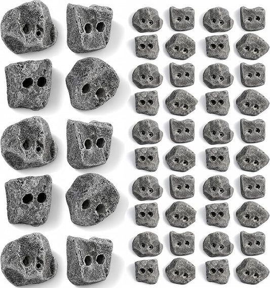 50 Large Screw On Rock Climbing Holds for Rock Wall Grips Made in USA | Rock Climbing Holds for Indoor Outdoor Play Set, Garage Gym, Bouldering, Trees - Rocky Mountain Climbing Gear