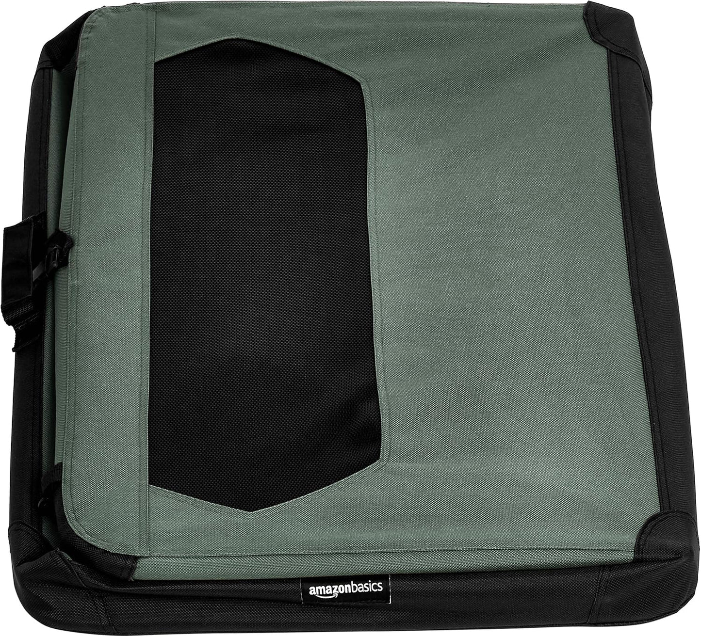 Amazon Basics Folding Portable Soft Pet Dog Crate Carrier Kennel, 36 x 24 x 24 inches, Grey