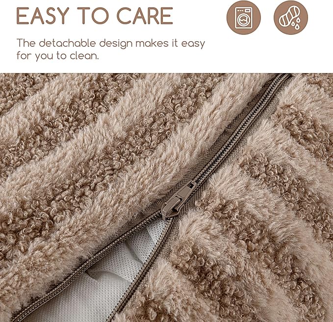 Hollypet Cat Bed Small Dog Orthopedic Couch Beds for Pets up to 20 lbs | Fluffy Multifunctional Double-Layer Warming Kitten Pet Couch Orthopedic Beds with Machine Washable Cover and Non-Slip Bottom