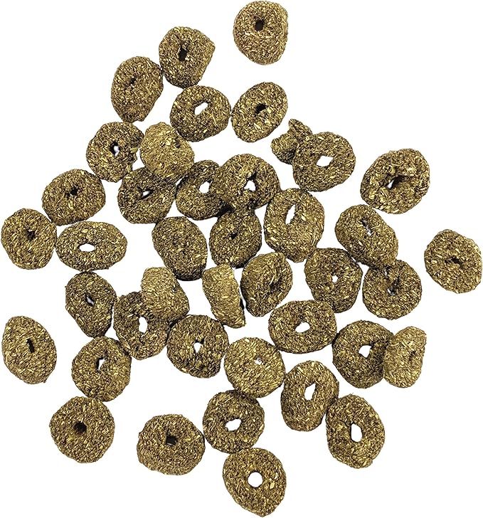 Oxbow Simple Rewards Timothy Hay Small Animal Treats, Healthy Guinea Pig, Rabbit, Chinchilla, and Hamster Snacks Made with High-Fiber Timothy Hay, Natural, Low Calcium Pet Treats, 3 oz Bag