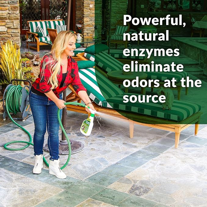 Simple Green Outdoor Odor Eliminator for Pets, Dogs, 1 gallon Refill - Ideal for Artificial Lawns & Patio, Milky White (Pack of 2)