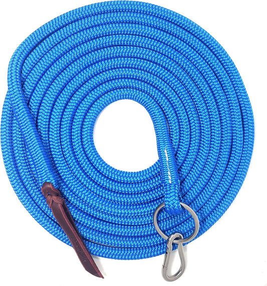 22' Long Line with SS O Ring and Carabiner (Blue)
