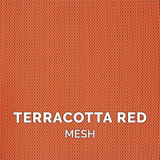 FurHaven Elevated Pet Cots - Cooling & Breathable Nylon Mesh Hammock for Dogs/Easy-to-Assemble / / Durable and Reinforced/Perfect for Rest & Relaxation Outdoors - Terracotta Red, Medium