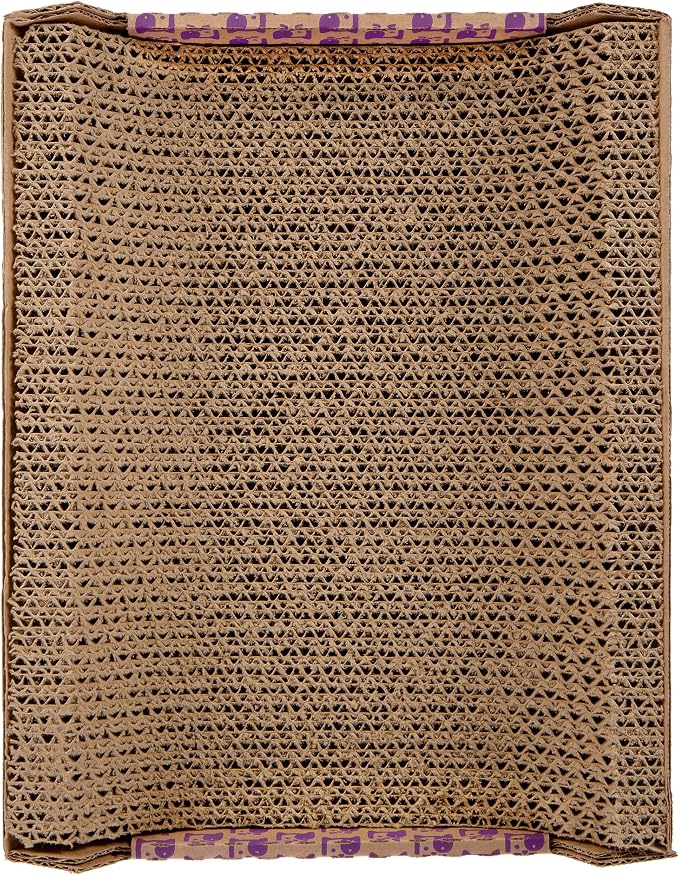 SmartyKat Super Scratcher Chaise Corrugated Cat Scratcher,Catnip Infusion Technology - Brown,One Size,(Pack of 6)